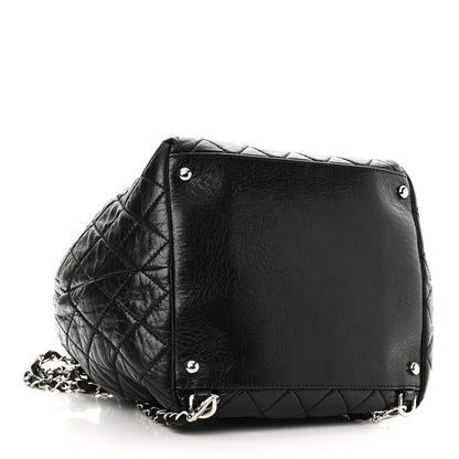 Chanel Glazed Calfskin Quilted Beijing Backpack Black 4 of 10