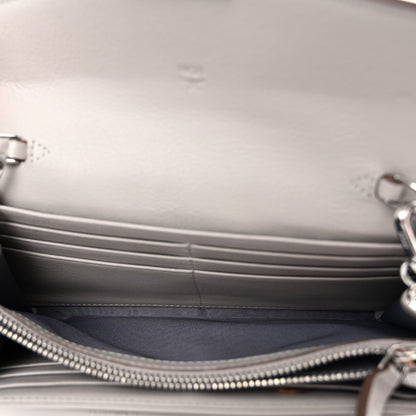 MCM Calfskin Ottomar Large Patricia Wallet On Chain Grey 5 of 10