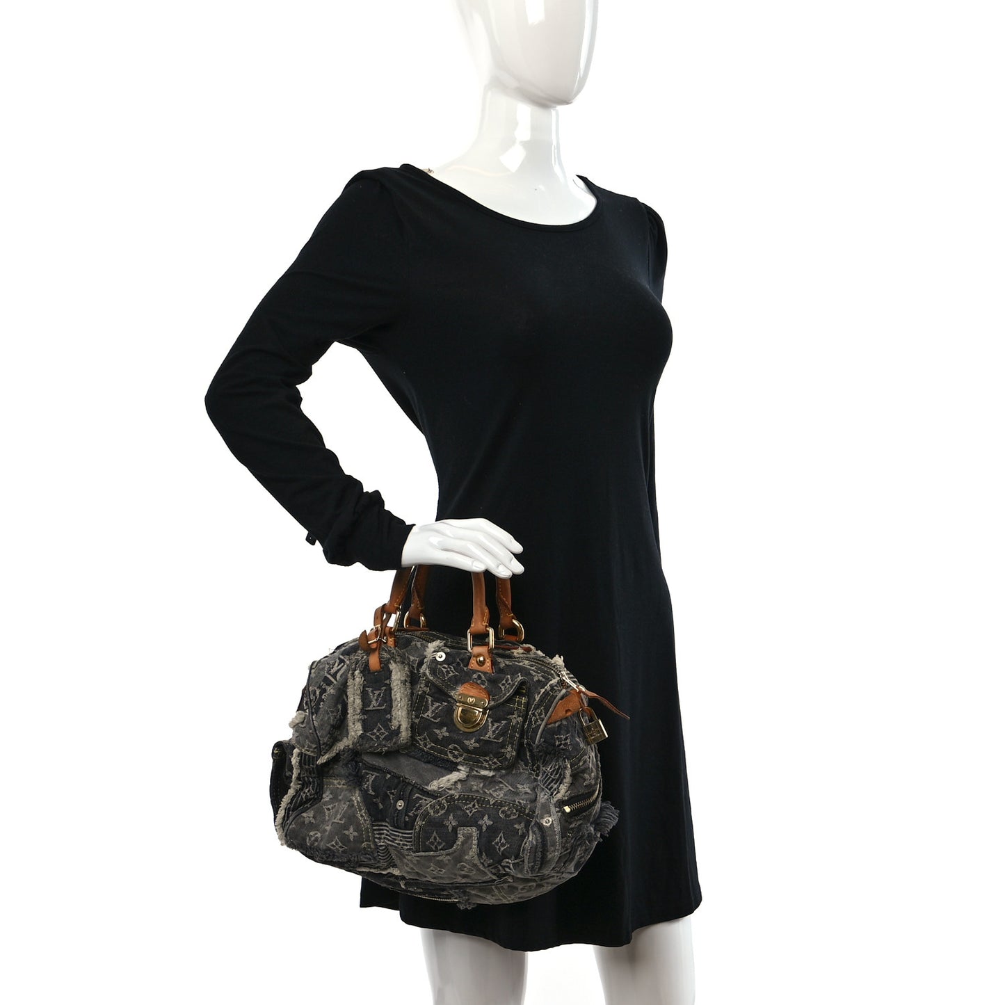 Denim Patchwork Speedy 30 Grey