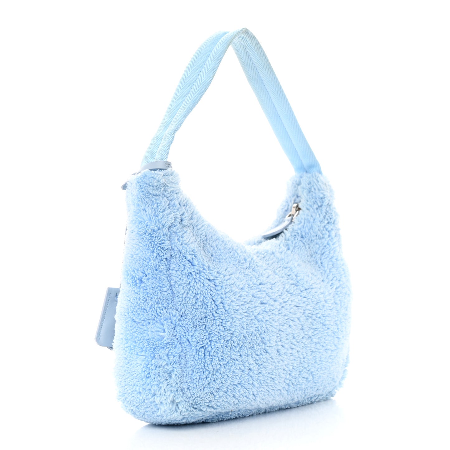 Terry Cloth Mini Re-Edition 2000 Bag Celeste Black