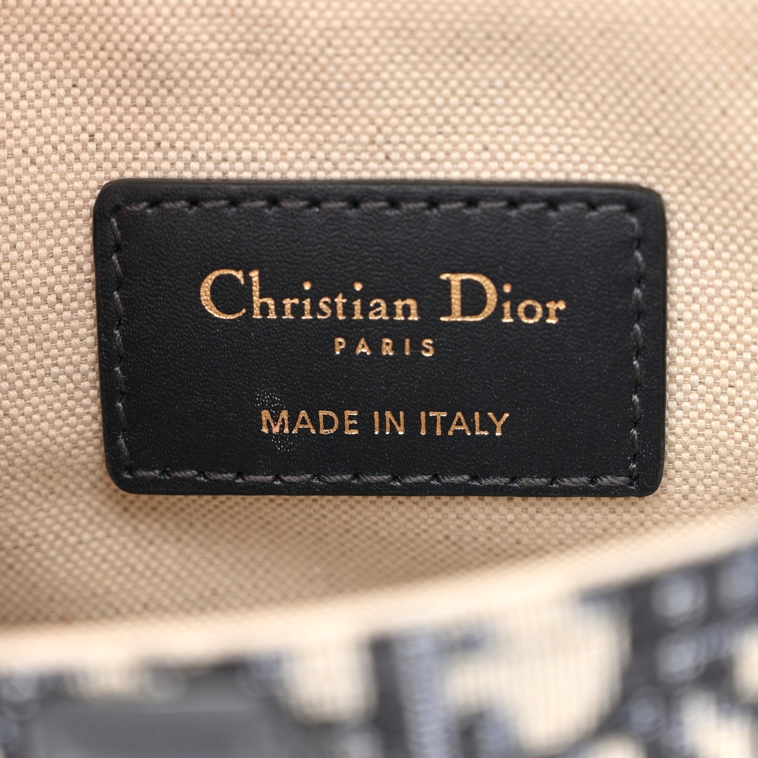 Christian Dior CHRISTIAN DIOR Oblique Mini Saddle Bag Blue 6 of 10