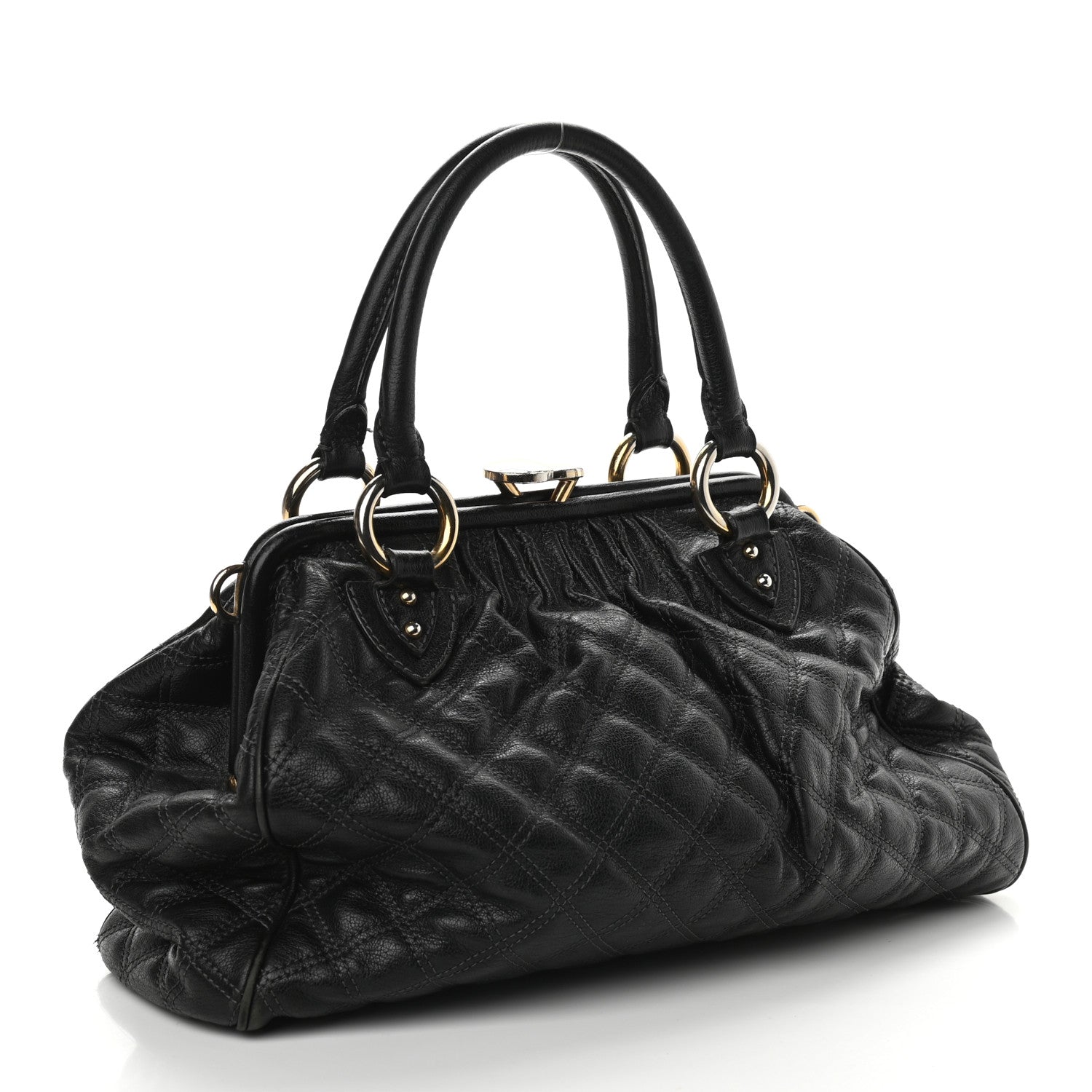 Marc Jacobs Calfskin Quilted Stam Black 2 of 8