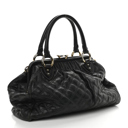 Marc Jacobs Calfskin Quilted Stam Black 2 of 8