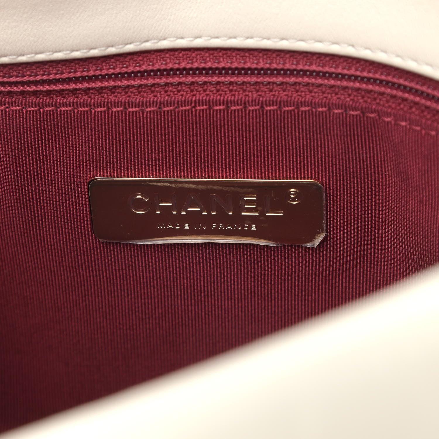 Chanel Lambskin Quilted Medium Chanel 19 Flap White 6 of 9