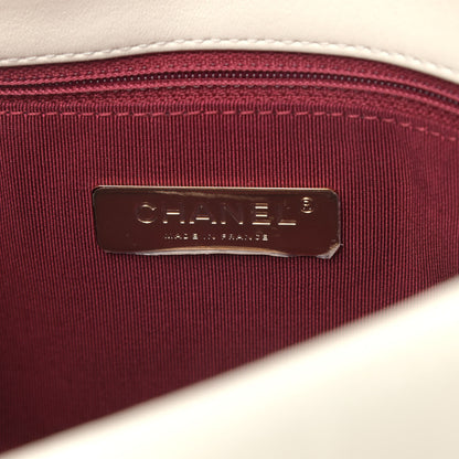 Chanel Lambskin Quilted Medium Chanel 19 Flap White 6 of 9