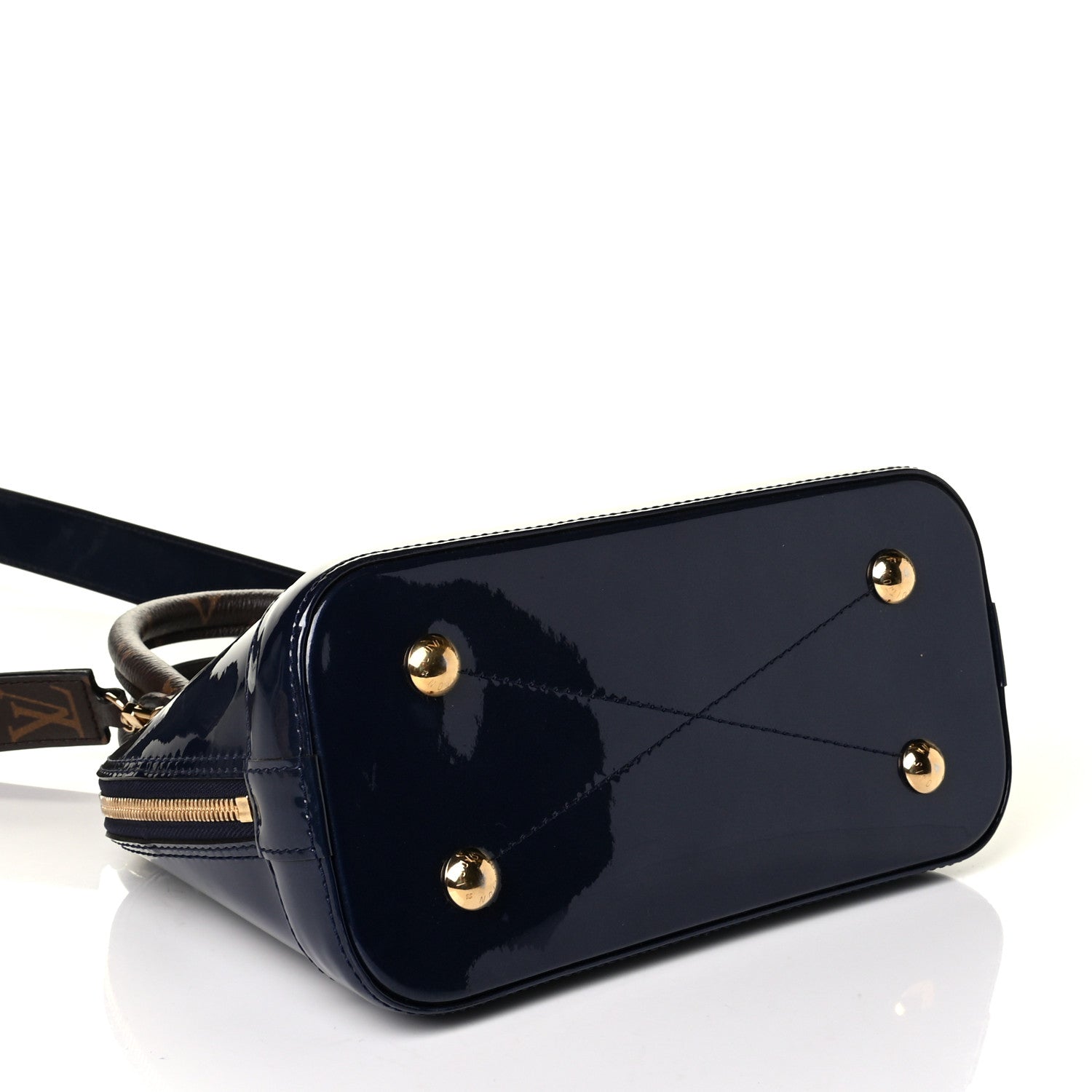 Louis Vuitton Patent Monogram Alma BB Marine 3 of 7