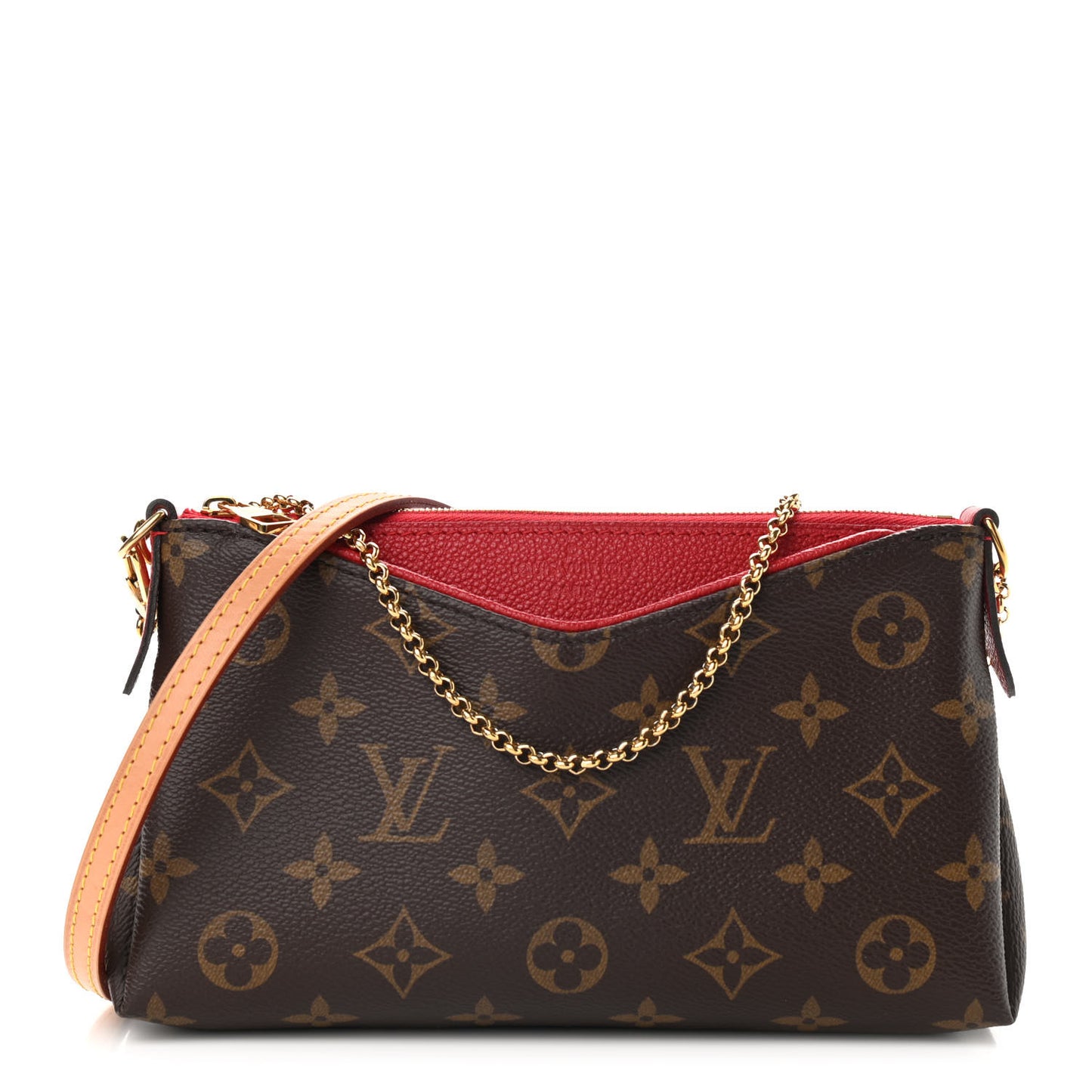 Monogram Pallas Clutch Cherry