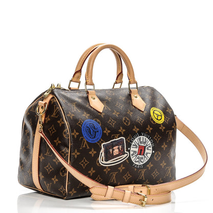 Louis Vuitton Monogram World Tour Speedy Bandouliere 30 3 of 6