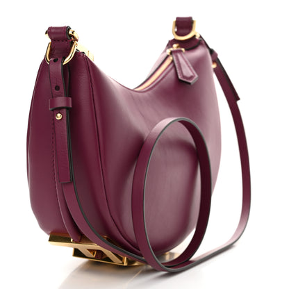 Fendi Vitello Grace Matte Mini Fendigraphy Hobo Bag Rosso Roma 3 of 10