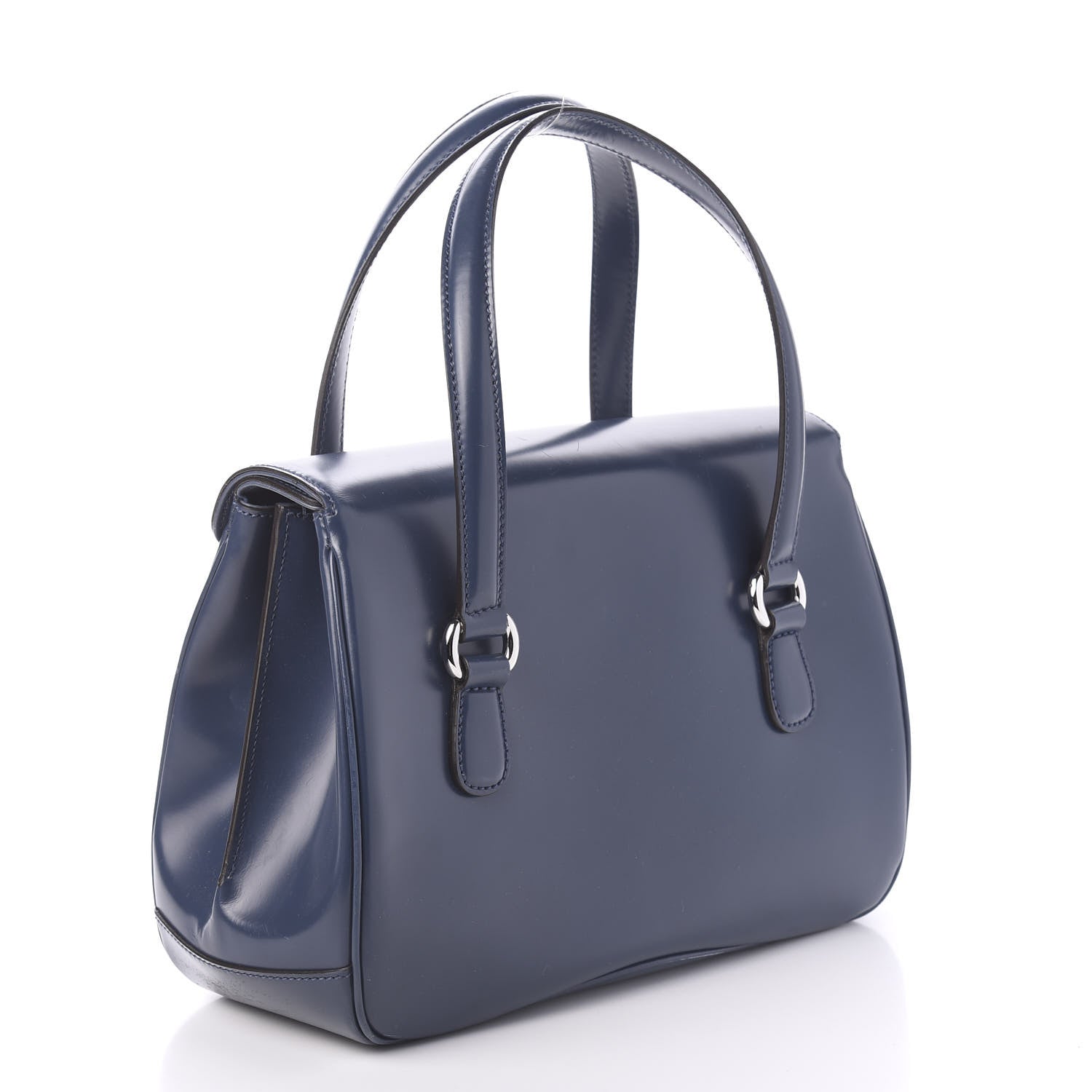 Gucci Regent Calfskin Medium Lady Lock Satchel Caspian 3 of 11