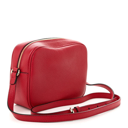 Gucci Pebbled Calfskin Small Soho Disco Bag Tabasco Red 3 of 10