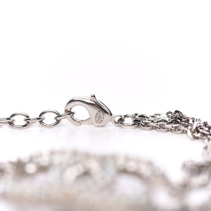 Chanel Pearl Crystal CC Bracelet Silver 3 of 4