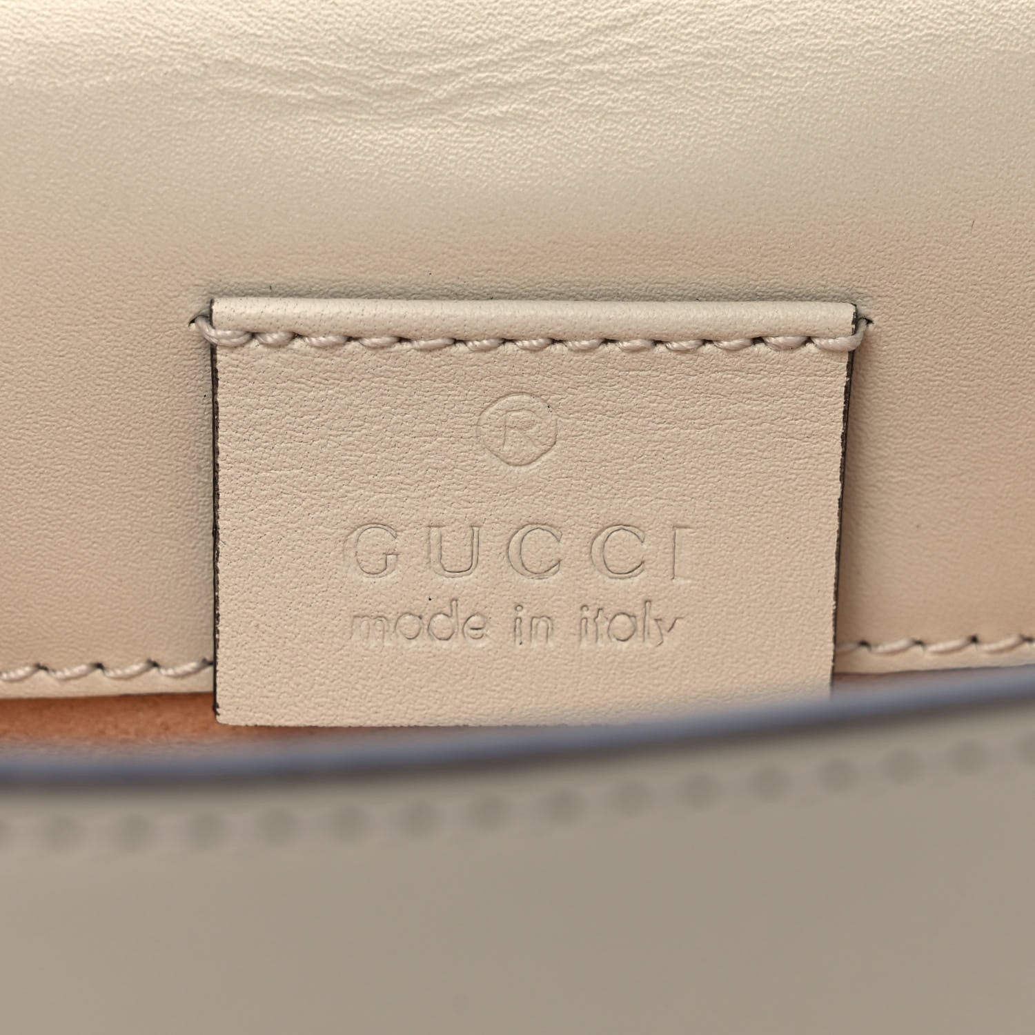 Gucci Calfskin Super Mini Sylvie Chain Shoulder Bag White 6 of 9