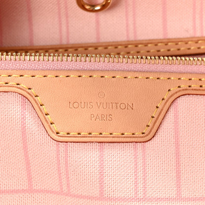 Louis Vuitton Damier Azur Neo Neverfull MM Rose Ballerine 6 of 9