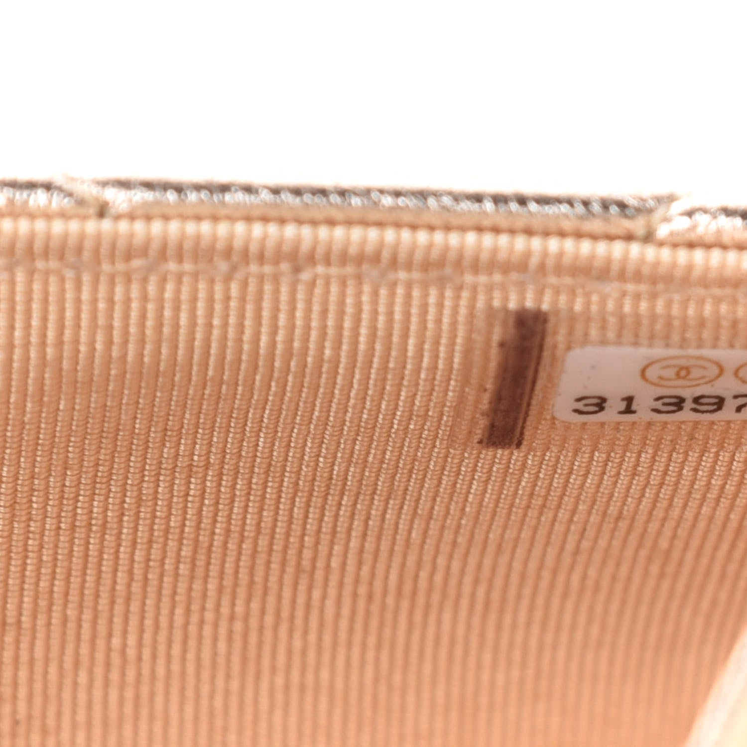 Chanel Metallic Lambskin Quilted Wallet On Chain WOC Gold Black 10 of 12