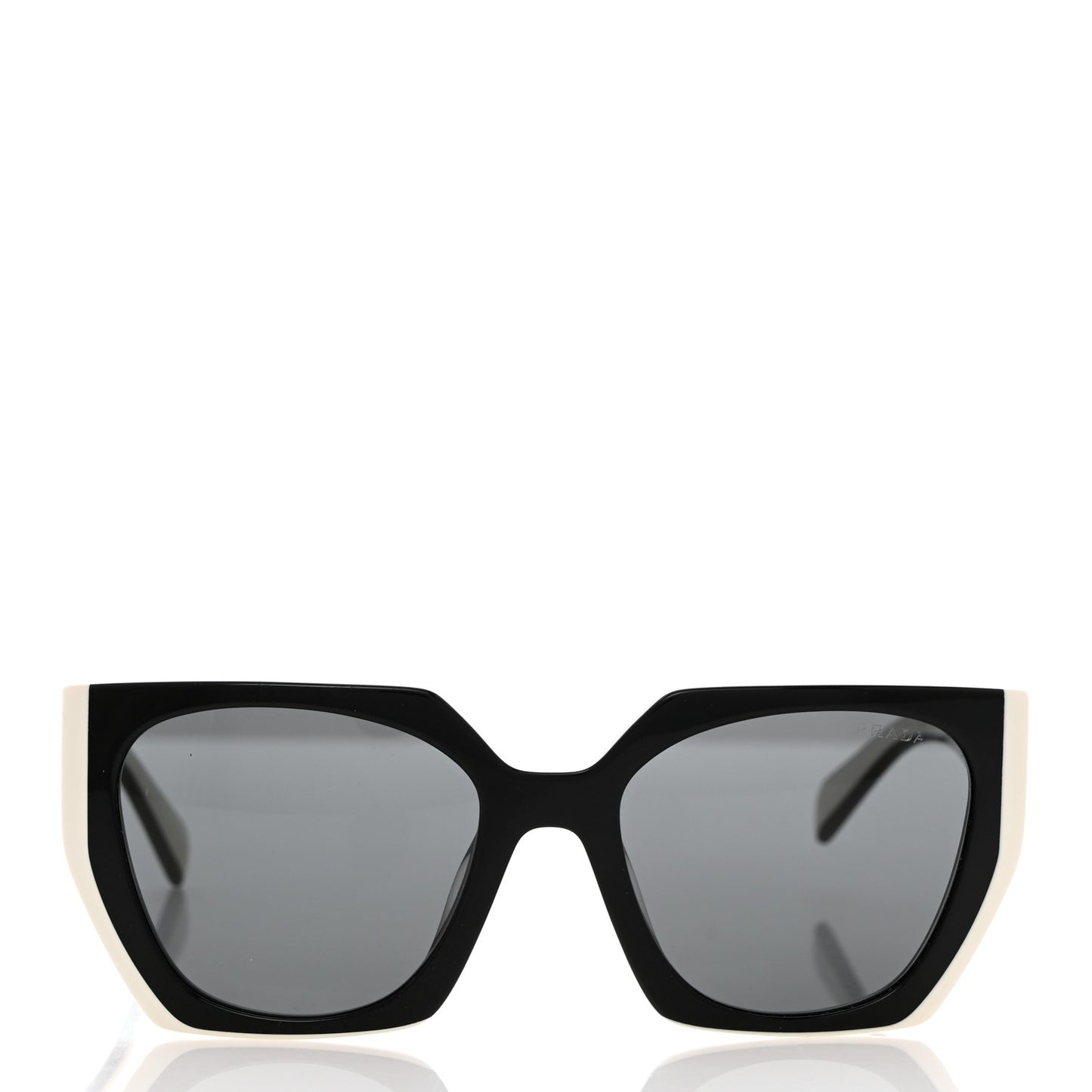 Acetate Sunglasses SPR 15W Black White