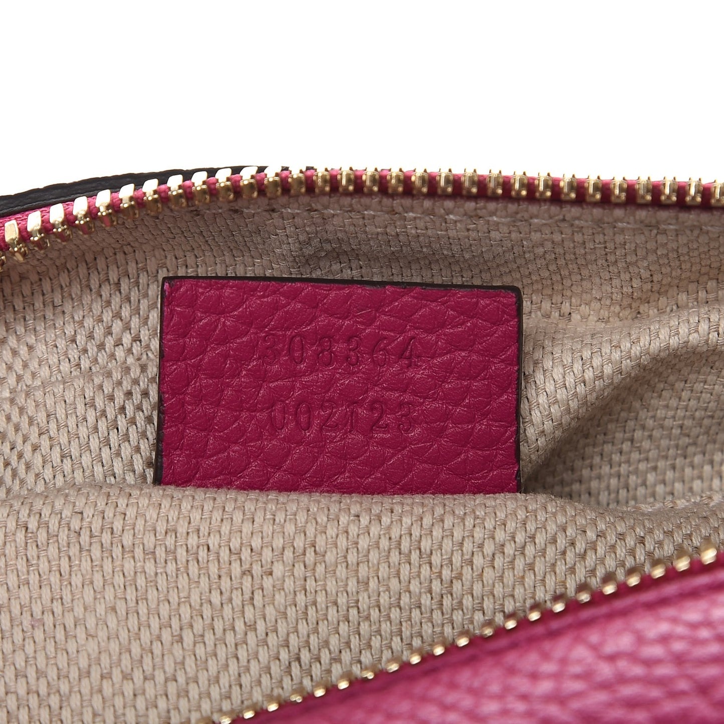 Pebbled Calfskin Small Soho Disco Bag Bright Bougainvillea