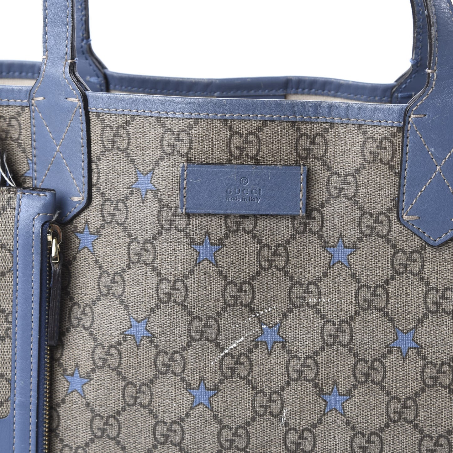 GG Supreme Stars Tote Blue