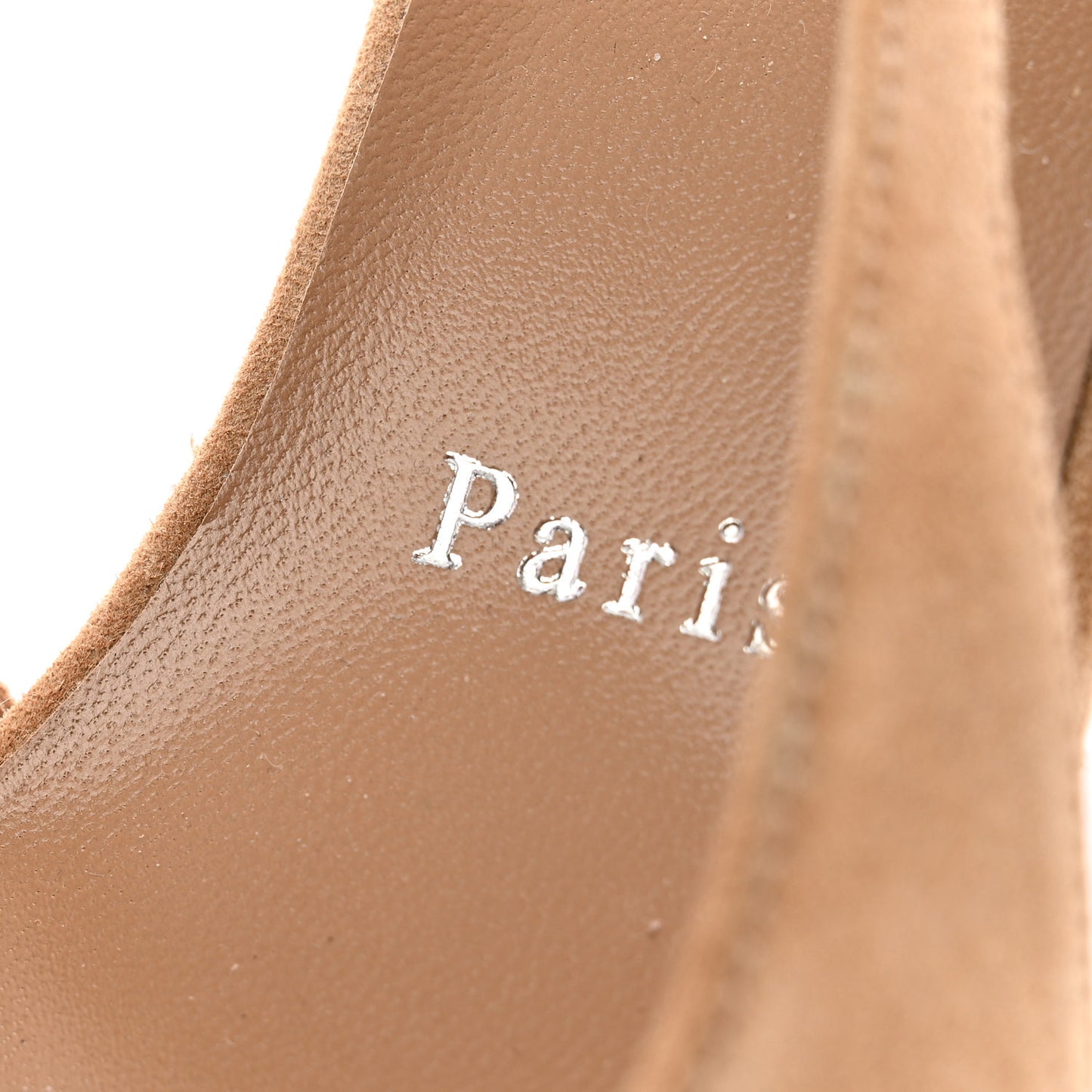 Veau Velours Cut Out Apostrophatoric 80 Pumps 38 Tan