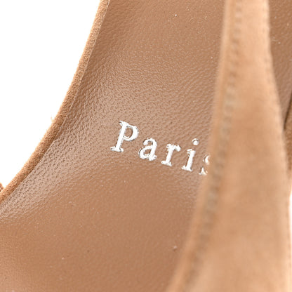 Christian Louboutin Veau Velours Cut Out Apostrophatoric 80 Pumps 38 Tan 9 of 13