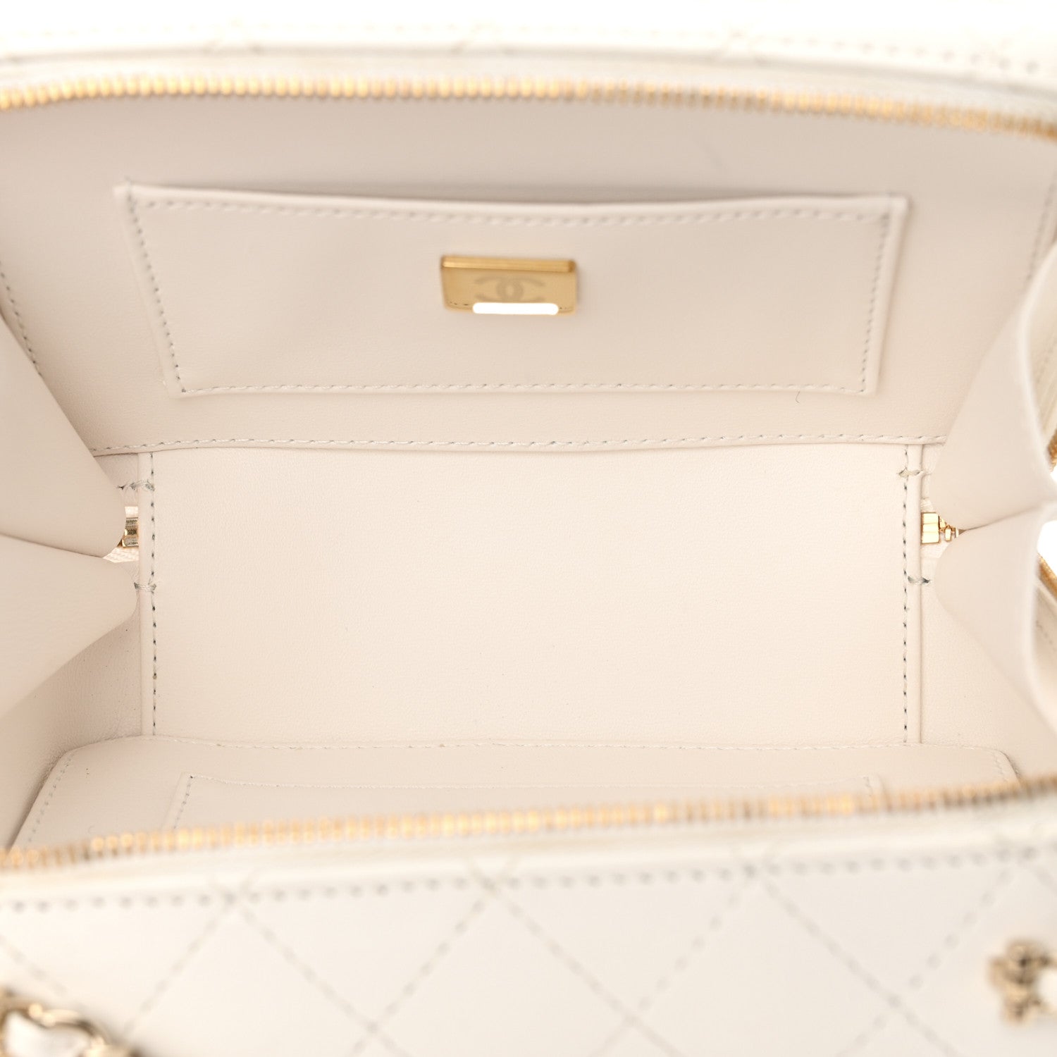 Chanel Lambskin Quilted Coco Click Bag White 5 of 11