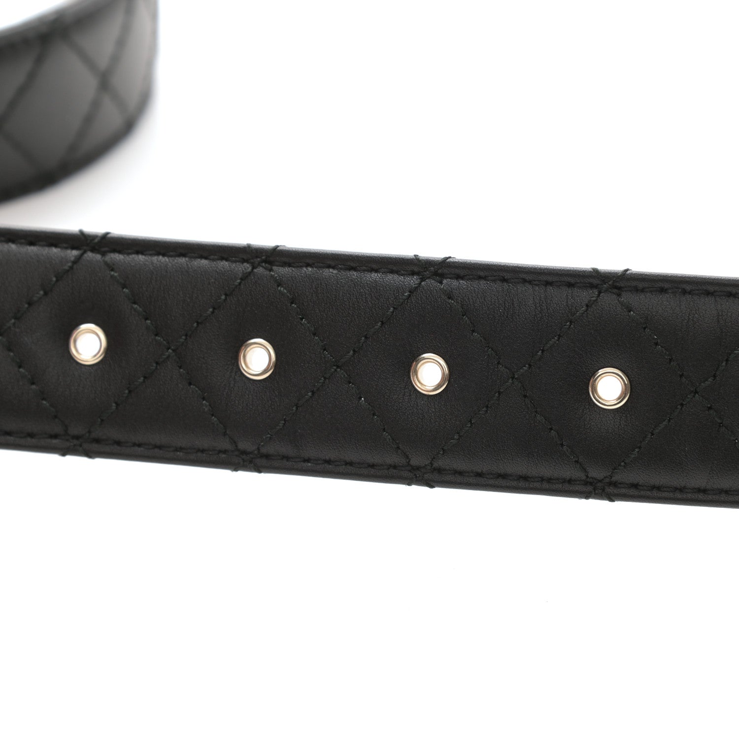 Chanel Lambskin Quilted CC Chain Belt 80 32 Black 3 of 8