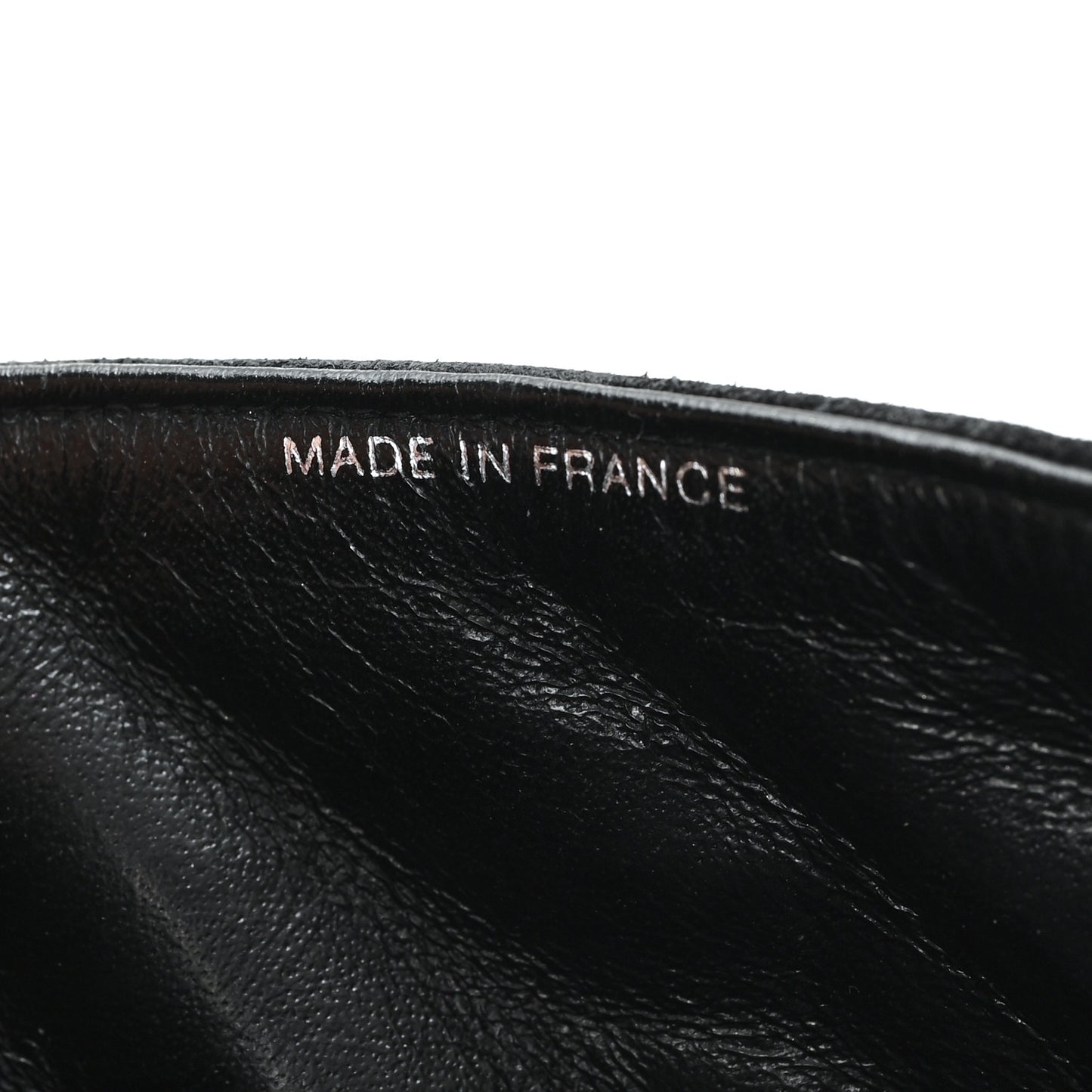 Suede Quilted Double Sided Small Flap Black