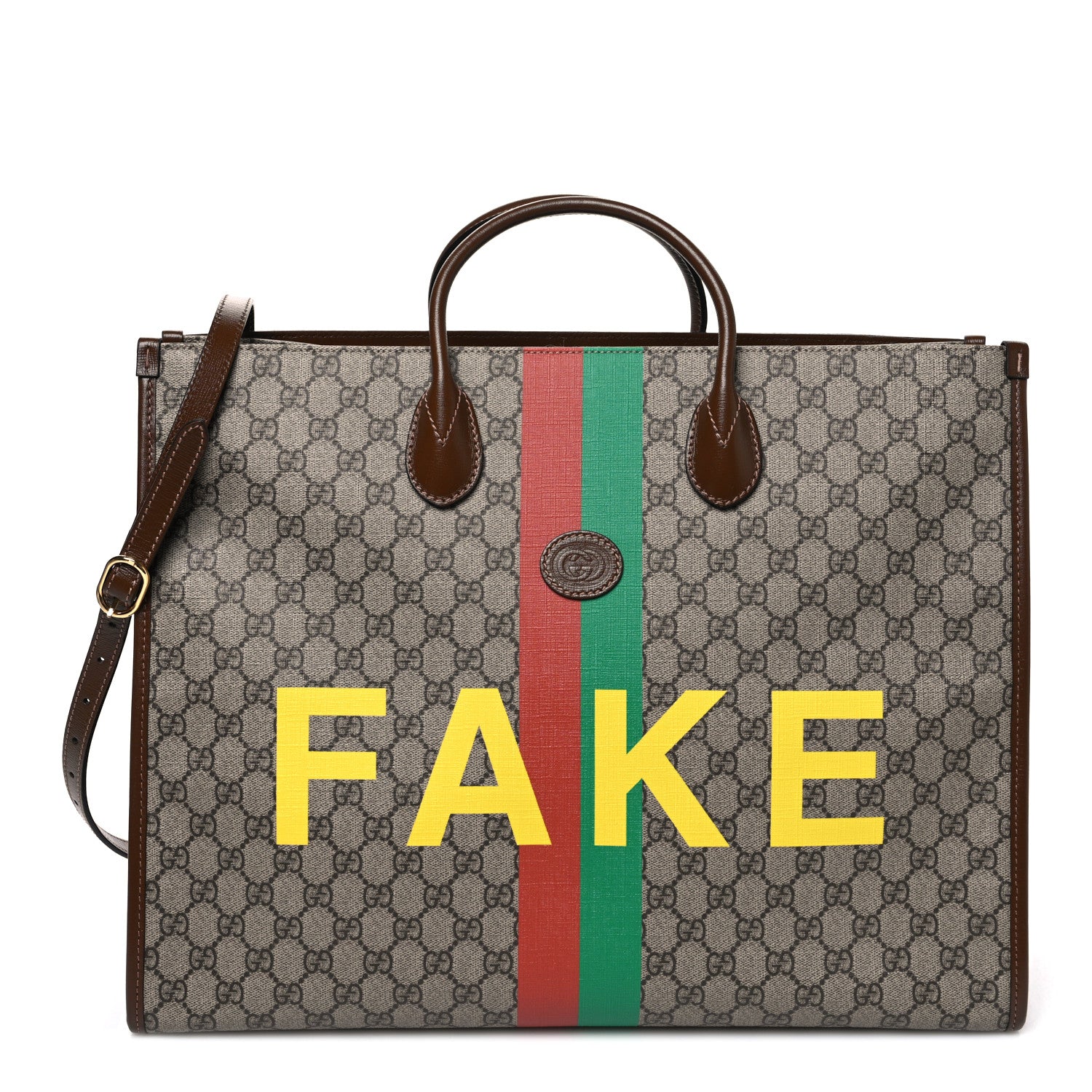 Gucci GG Supreme Monogram Fake/Not Large Retro Interlocking G Tote