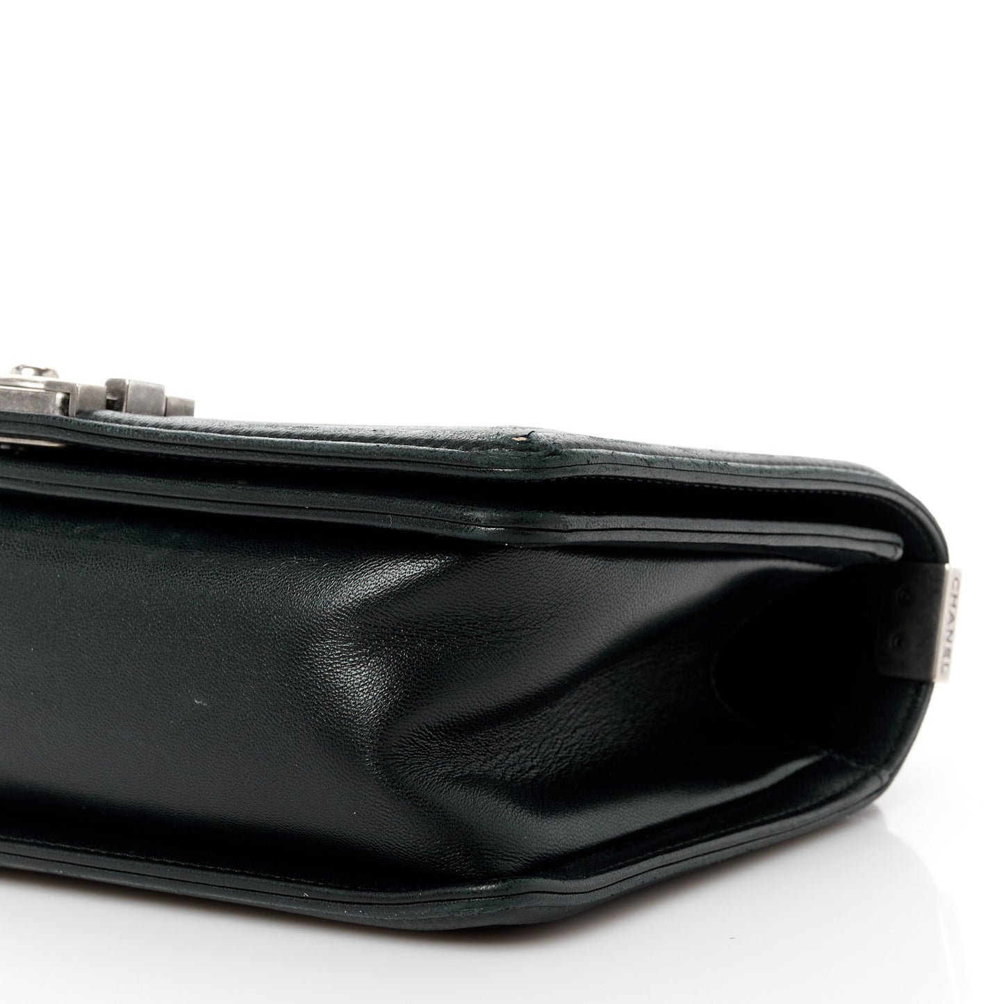 Lambskin Quilted Medium Boy Flap Black