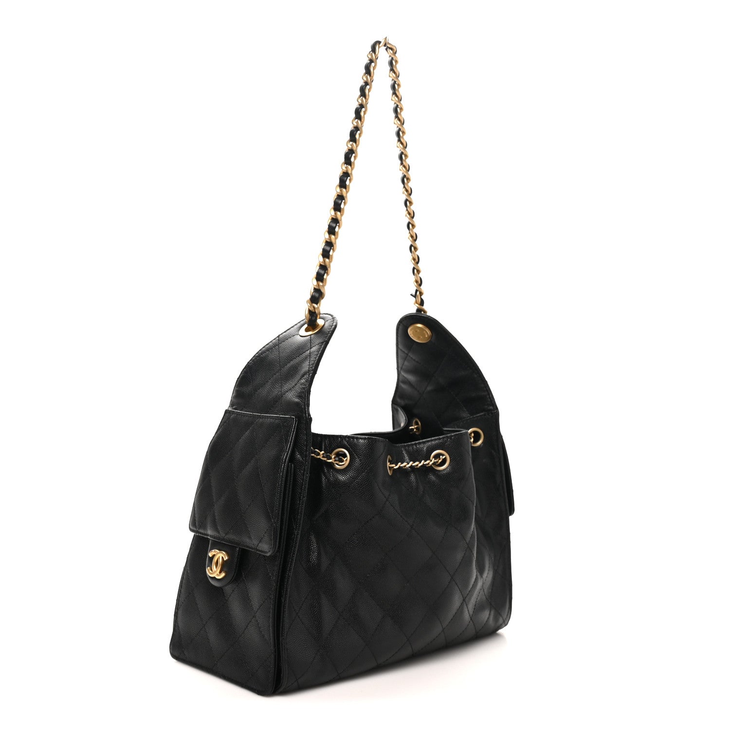 Chanel Caviar Quilted Small Chanel 25 Handbag Black 3 of 11