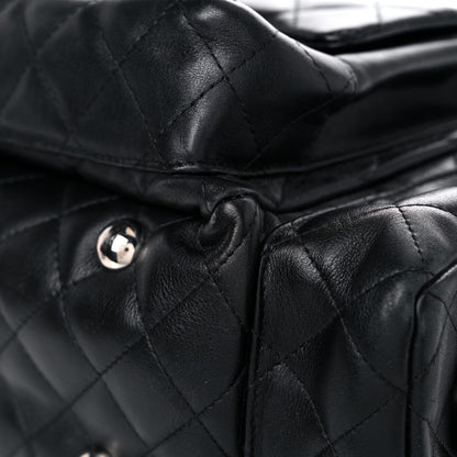 Chanel Calfskin Quilted Large Cambon Multipocket Reporter Black White 9 of 25