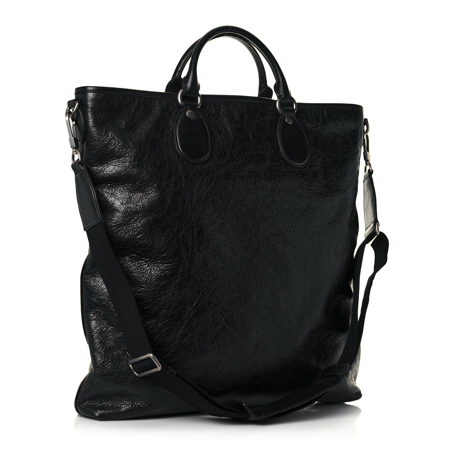 Fluffy Calfskin Morpheus Tote Bag Black