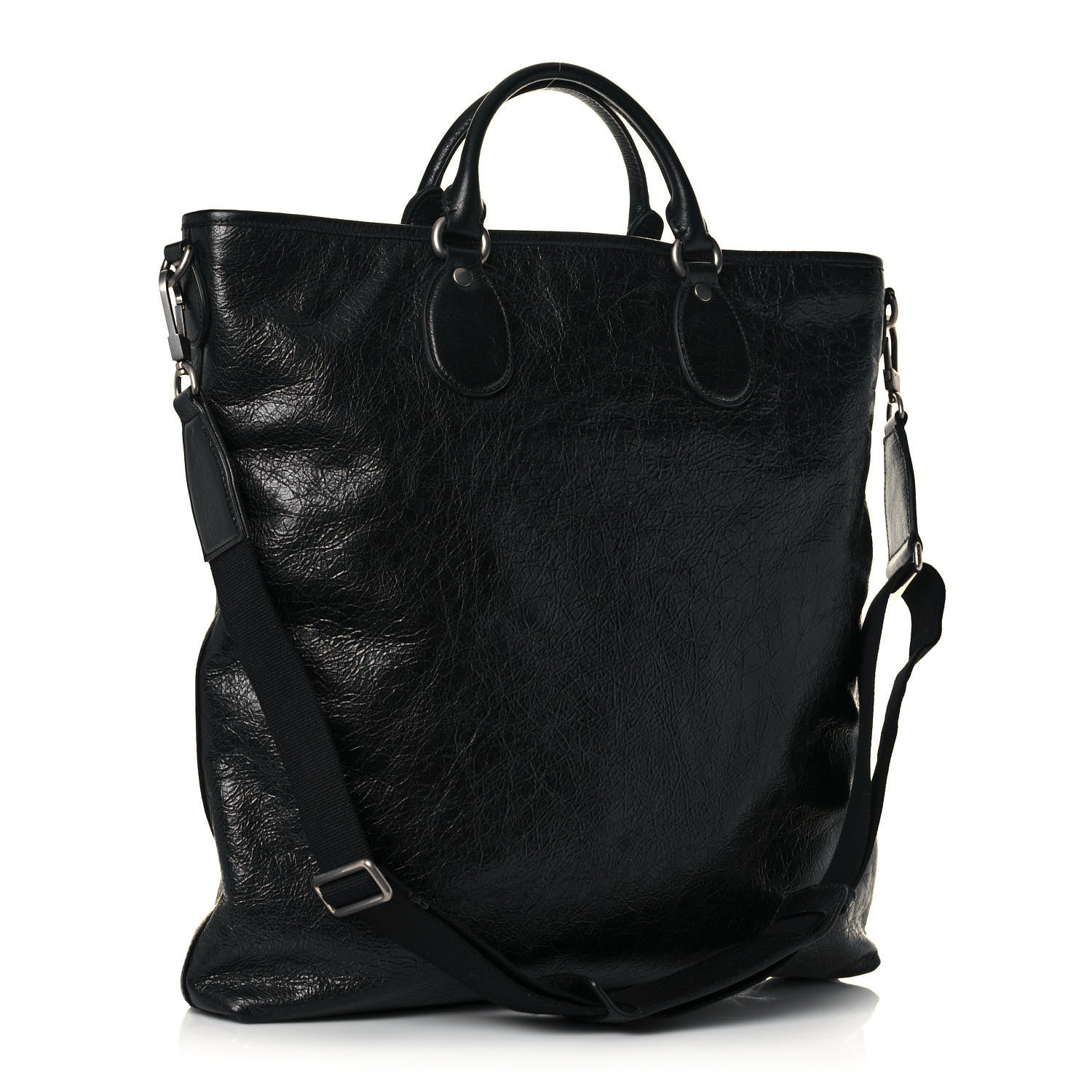 Gucci Fluffy Calfskin Morpheus Tote Bag Black 3 of 12
