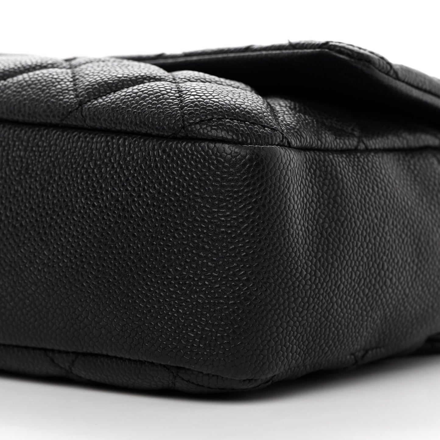 Caviar Quilted Jumbo Easy Flap Black