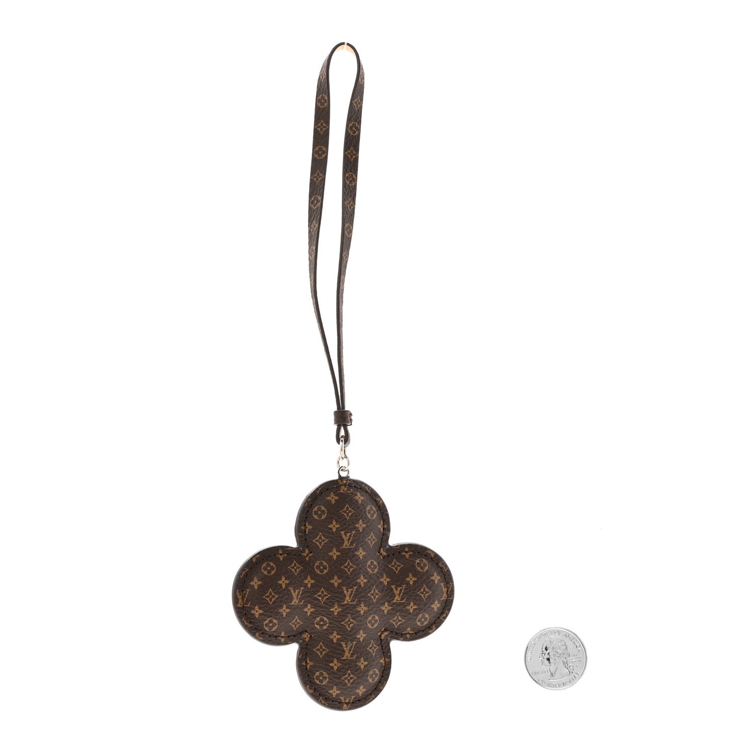 Louis Vuitton Calfskin Monogram Vivienne Strap Bag Charm Light Blue 2 of 6