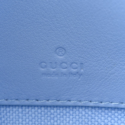 Gucci Dollar Calfskin Enamel Super Mini GG Marmont Chain Shoulder Bag Light Pink Blue 6 of 13