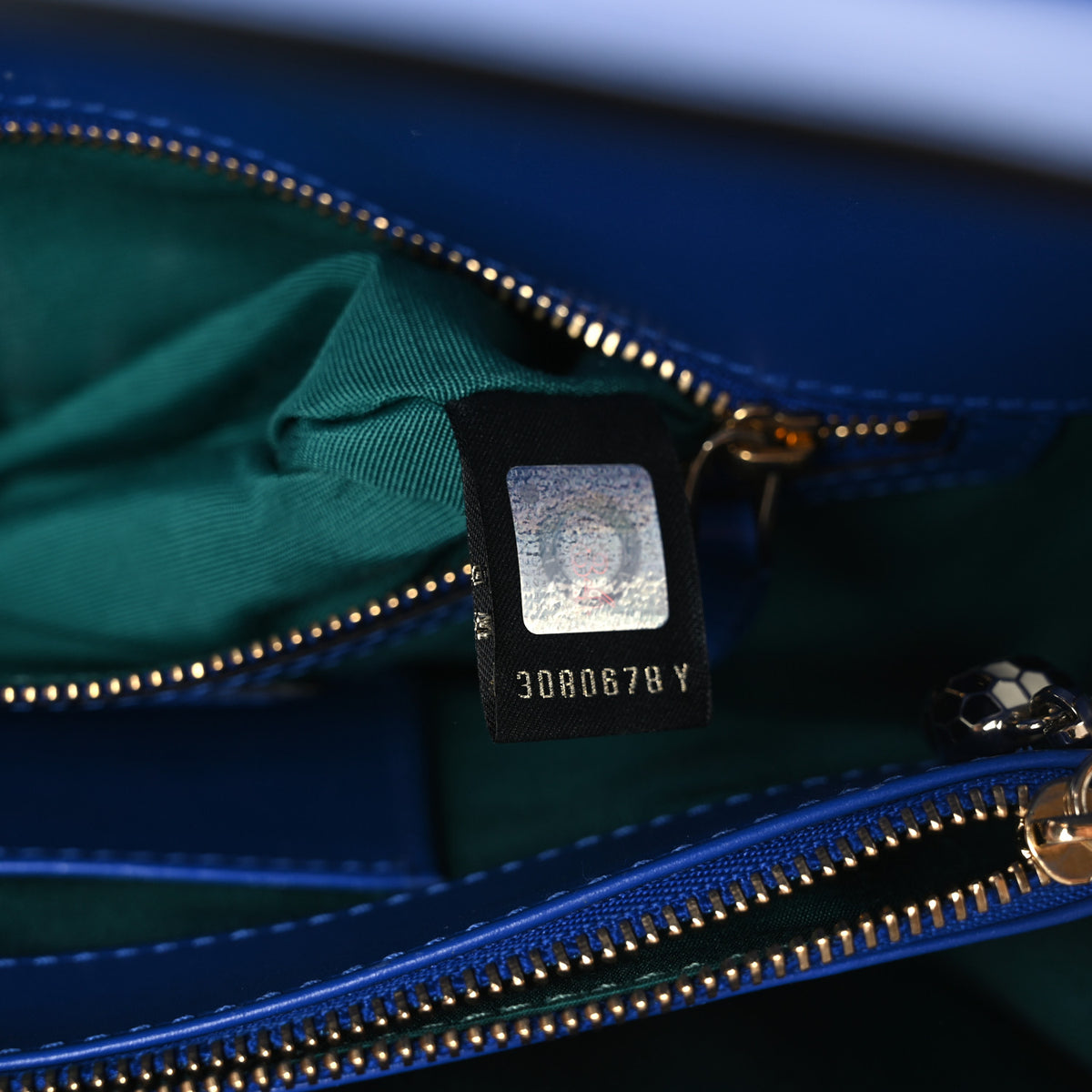 Calfskin Serpenti Forever Shoulder Bag Blue