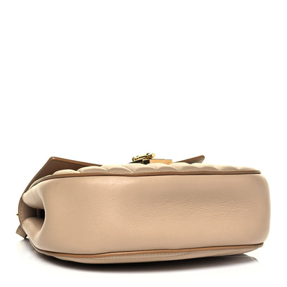 Chloe Calfskin Quilted Mini Drew Bijou Shoulder Bag Pearl Beige 3 of 8