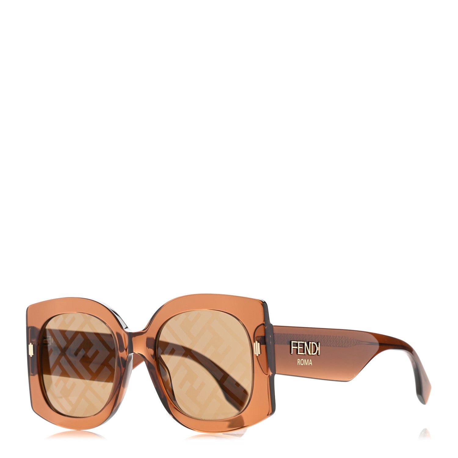 Fendi Acetate FF Sunglasses FF 0436/G/S Brown 1 of 7