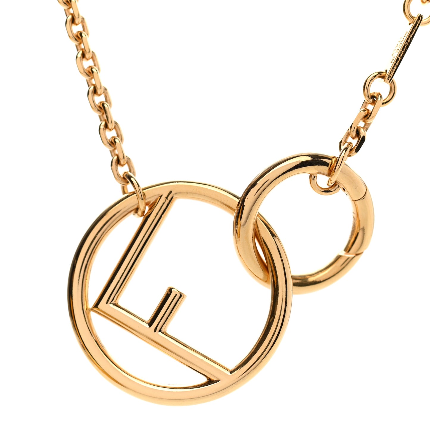 Metal F is Fendi Necklace Gold