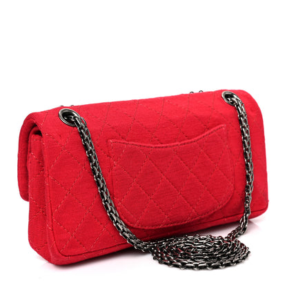 Chanel Jersey Quilted 2.55 Reissue East West Flap Red 3 of 9