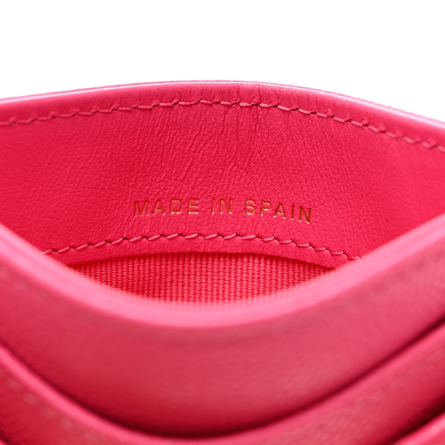Chanel Caviar Quilted Card Holder Pink 7 of 8