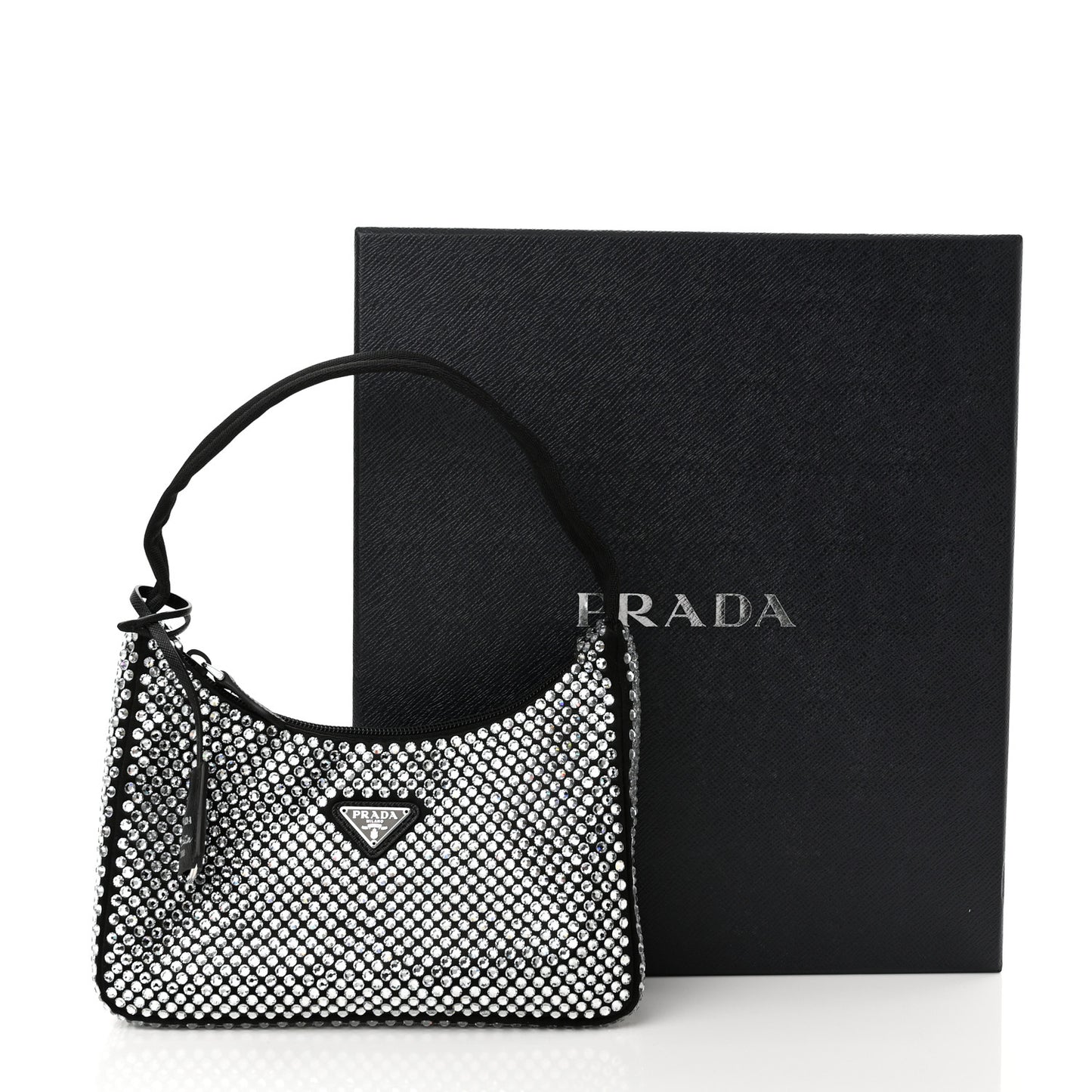 Satin Crystal Mini Re-Edition 2000 Bag Cristal