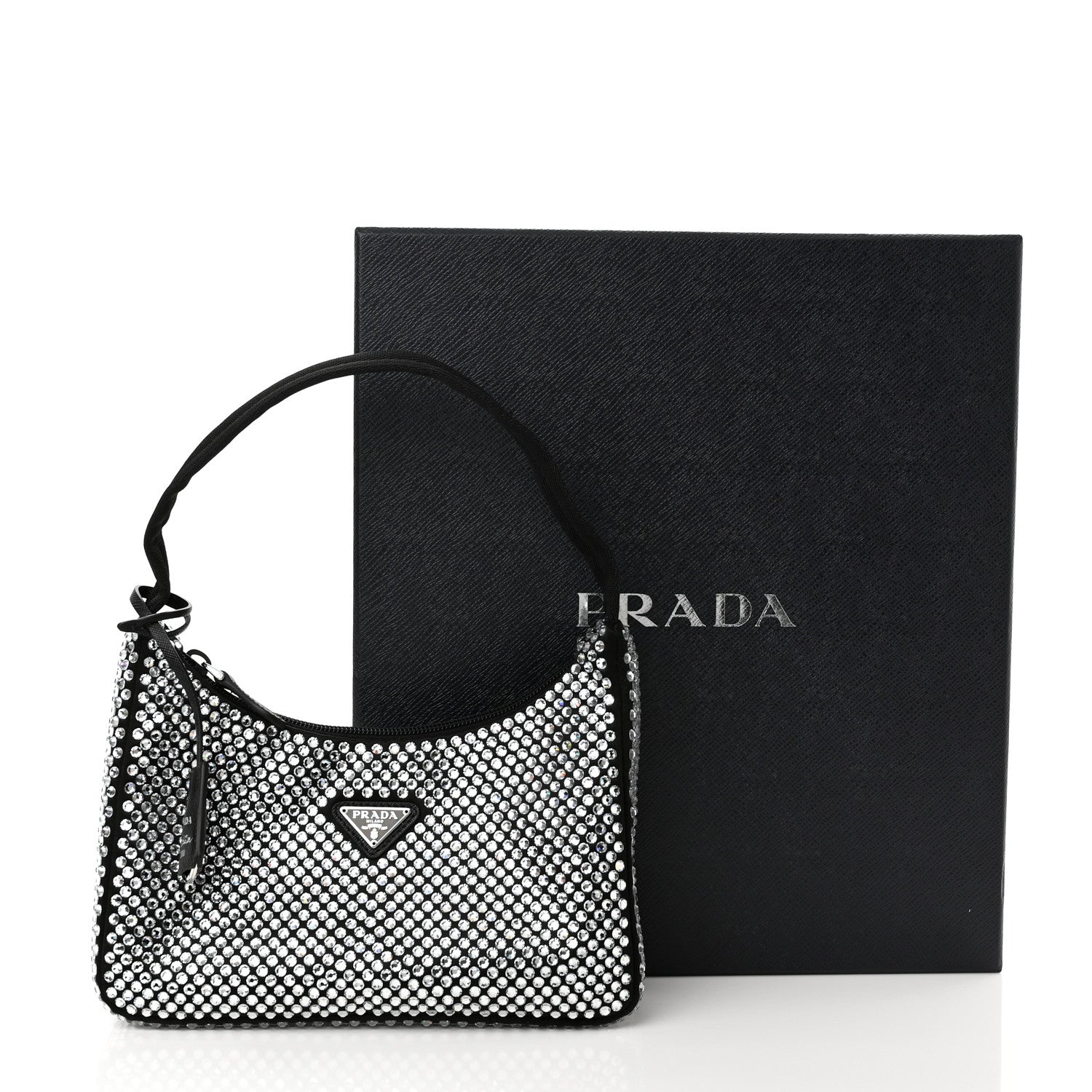 Prada Satin Crystal Mini Re-Edition 2000 Bag Cristal 11 of 11