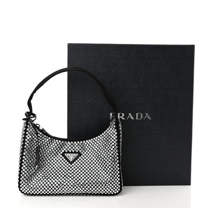 Prada Satin Crystal Mini Re-Edition 2000 Bag Cristal 11 of 11
