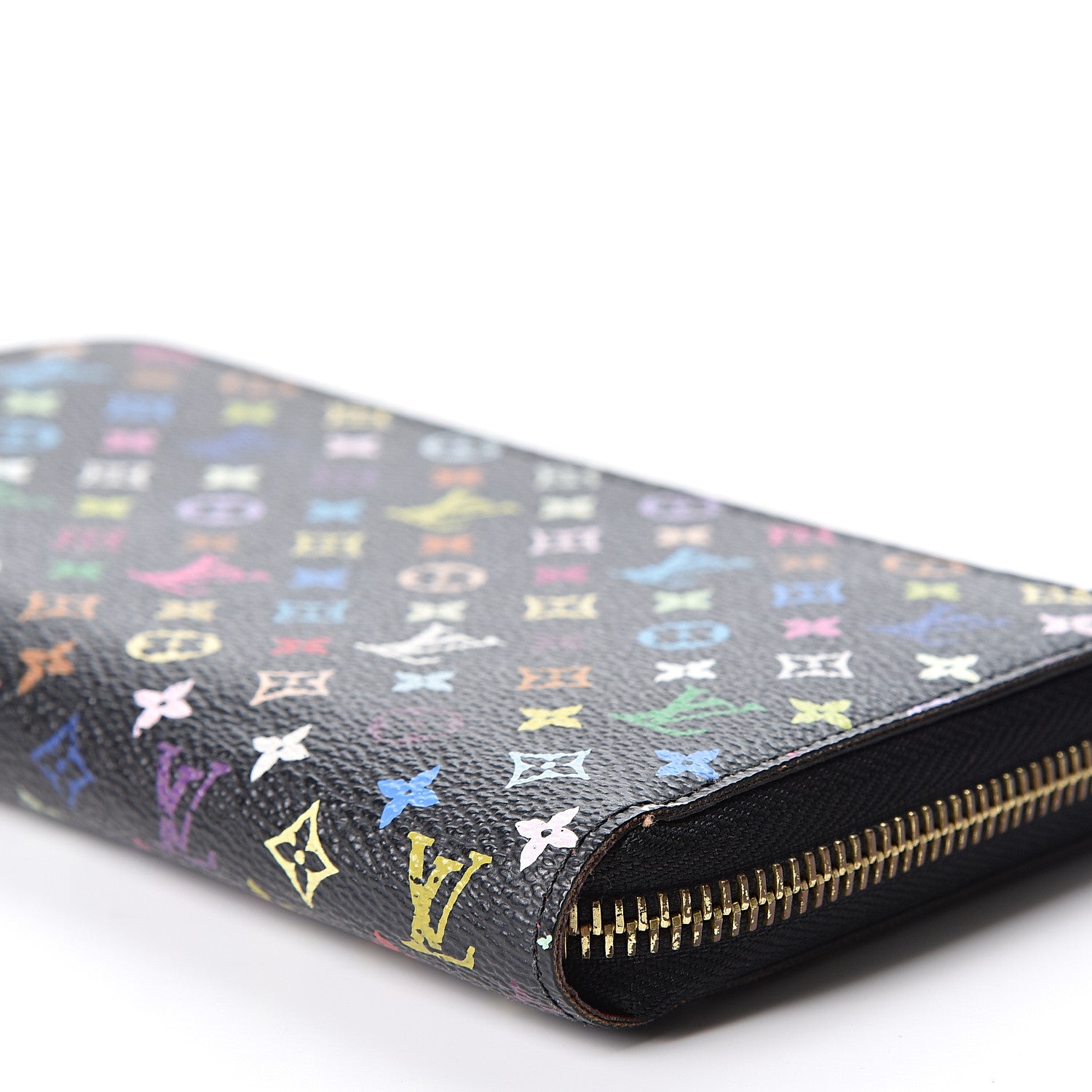 Louis Vuitton Monogram Multicolor Zippy Wallet Black Grenade 8 of 9