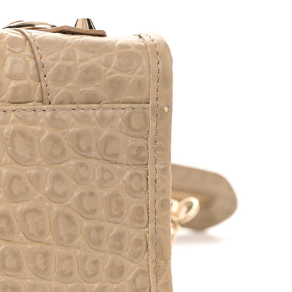 Balenciaga Calfskin Crocodile Embossed Classic Gold Hardware City Beige Latte 10 of 10
