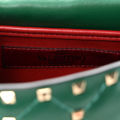 Valentino Garavani Nappa Small Rockstud Spike Shoulder Bag Gea Green 6 of 9