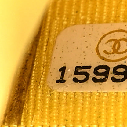 Chanel Lambskin Quilted Wallet on Chain WOC Yellow 9 of 19