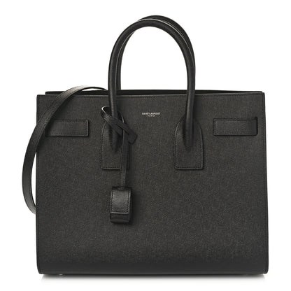 Saint Laurent Grained Calfskin Small Sac De Jour Black 3 of 9